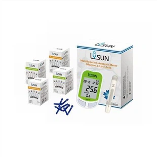 Hospital Lysun e Medidor de Ácido Úrico para Colesterol e Hemoglobina de Glicose no Sangue Doméstico"