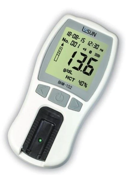 Lysun Factory Supply Analisador de Hemoglobina Barato Venda Quente Medidor de Teste HB