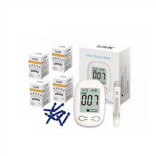 Lysun Medical Glucometer Monitor Medidor Digital de Glicose no Sangue Teste de Glicose para Diabetes (CE, Aprovação ISO) para Pacientes com Diabetes