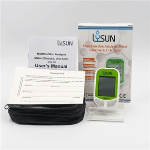 LYSUN Multifuncional Health Mangement Medidor de Glicose no Sangue e Ácido Úrico
