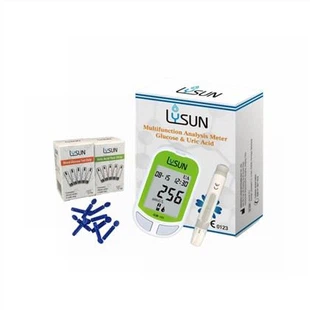 Analisador Portátil Lysun Máquina de Ácido Úrico Analisador de Glicose no Sangue Multifuncional Clínico