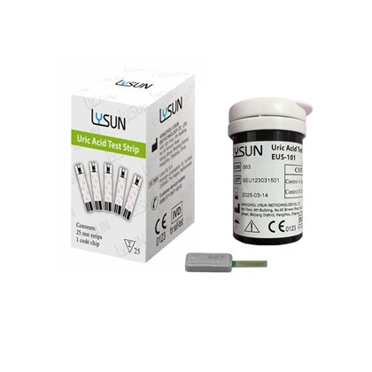 Tiras de teste de ácido úrico do sangue para medidor de análise multifuncional medidor de teste de ácido úrico de glicose