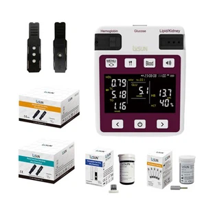 11 em 1 Blood Glicose Hemoglobina Blood Lipid Funional Monitor Monitor de analisador multifuncional