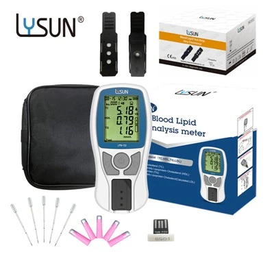 Máquina de teste de colesterol no sangue Lysun Home Use Medidor de análise de lipídios no sangue